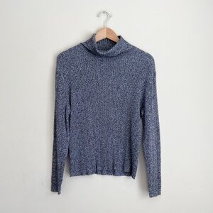 Liz Claiborne Black and White Turtleneck Sweater